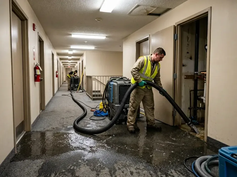 multi-unit-apartment-hallway-f-005 — frequently asked questions, Emergency Burst Pipe Water Extraction & Removal in Manville…